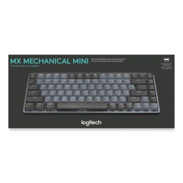 Picture of Logitech LOG920010550 MX Mechanical Wireless Illuminated Performance Keyboard, Mini - Graphite