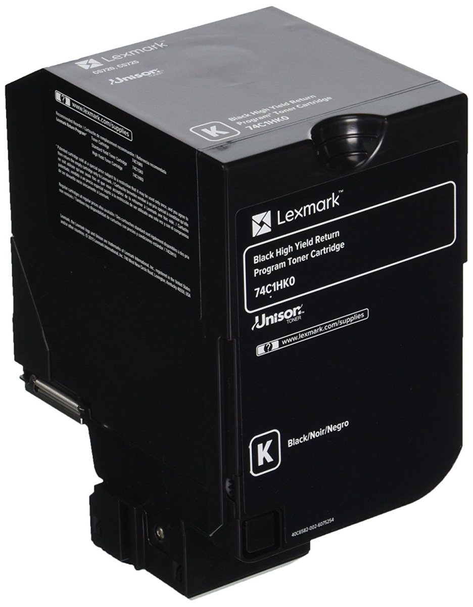 Picture of Lexmark International 74C1HK0 High Yield Return Program Cartridge Toner - Black