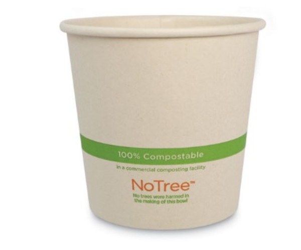 Picture of World Centric WORBOSU24 No Tree Paper Bowls - 24 oz - Natural - Pack of 500