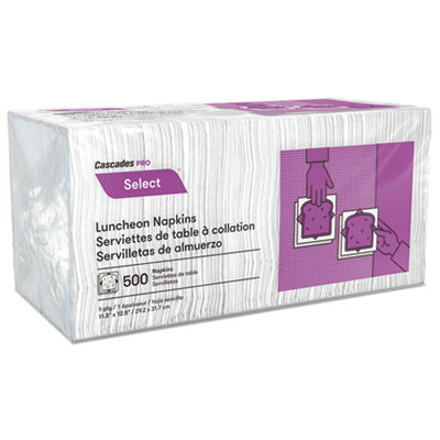 Picture of CSD N020 11.25 x 12.5 in. North River Luncheon Napkins, White - Pack of 500
