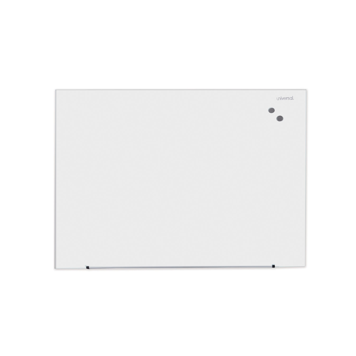 UNV43203 Frameless Magnetic Glass Marker Board - 48 x 36 in. - White