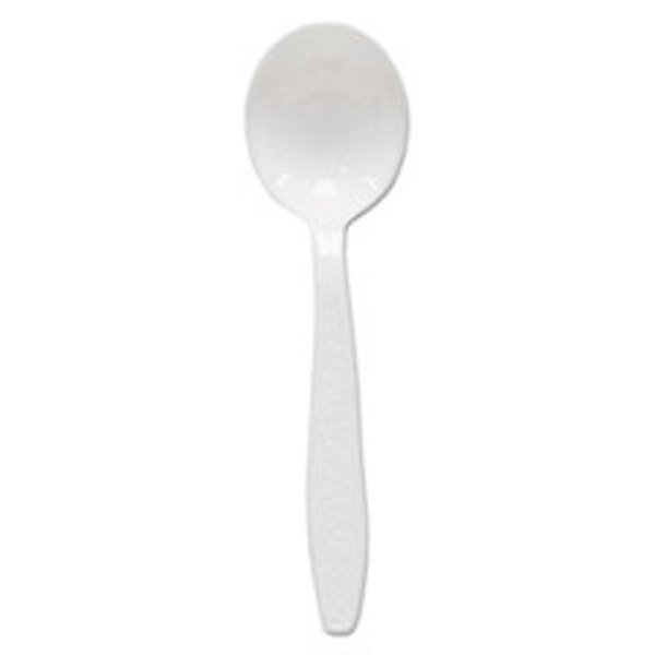 Picture of Dart SCCGBX8SW Heavyweight Polystyrene Soup Spoons with Guildware Design, White