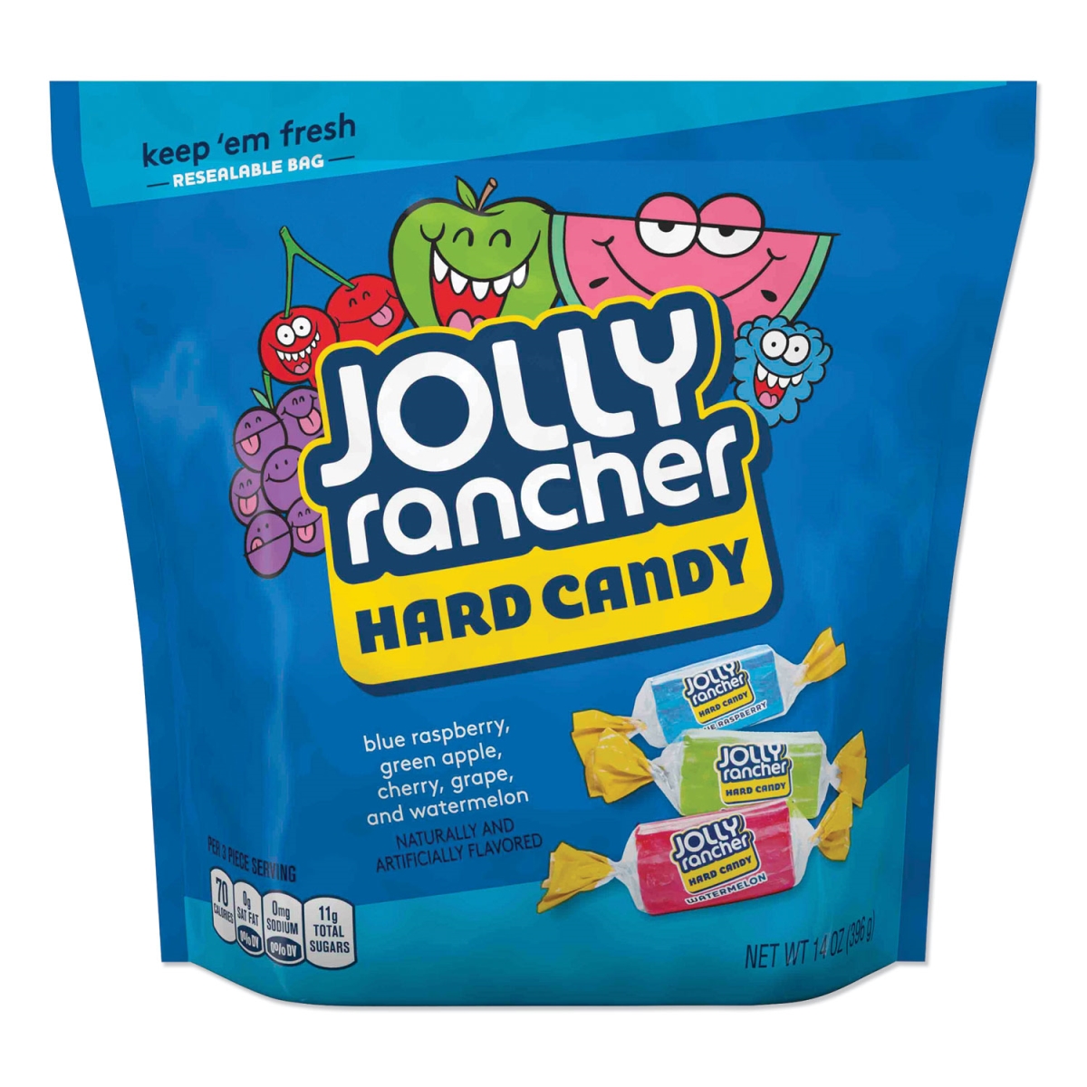 14 oz Jolly Rancher Fruit Hard Candies - Assorted Color -  Gurume USA, GU3767523