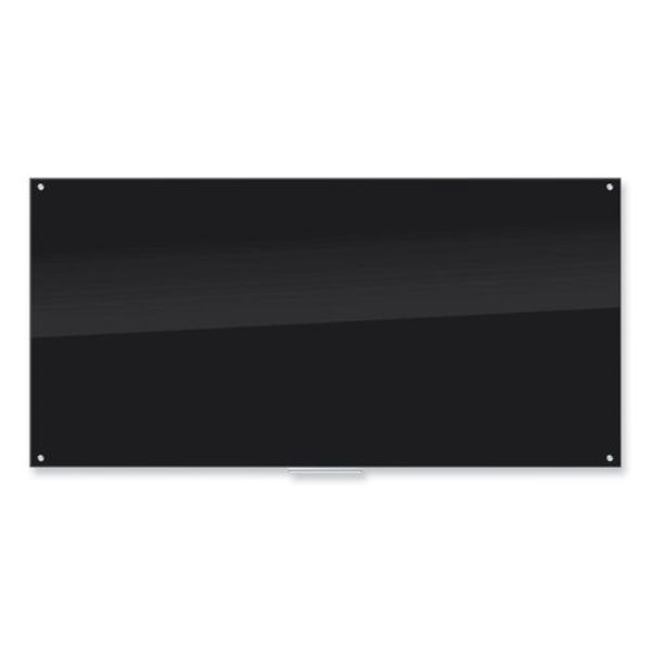 96 x 48 in. Glass Dry Erase Board, Black -  PaperPerfect, PA3197843