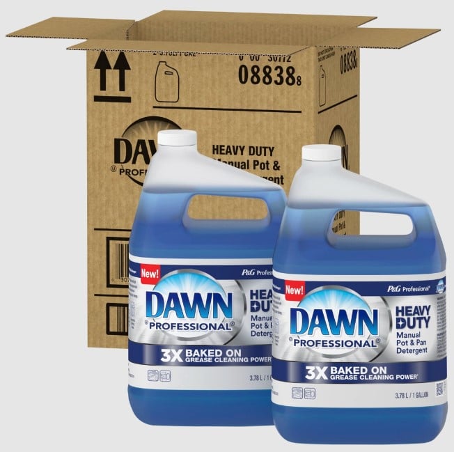 1 gal Dawn Heavy Duty Manual Pot & Pan Detergent, Pack of 4