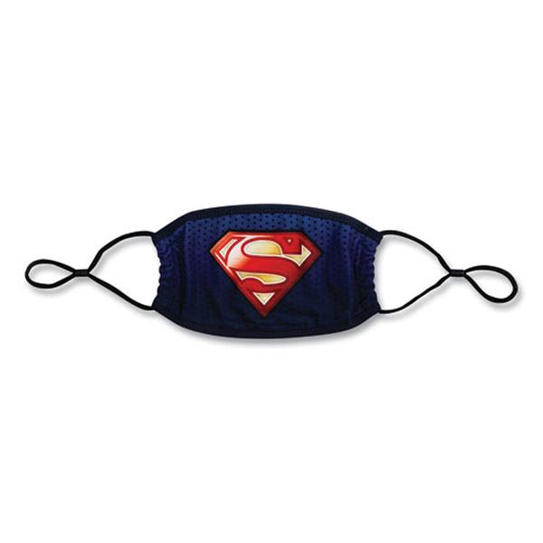 Picture of Bioworld BWR9LT6SPM00IR0 Superman Cloth Face Mask with Logo Print