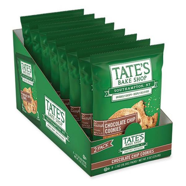 TAE07134 1 oz Chocolate Chip Cookies Snack Packs - 16 Count -  Tates Bake Shop