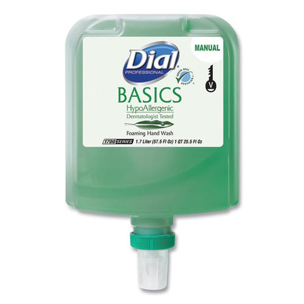 Picture of Dial DIA19729CT 1.7 Ltr Professional Basics Hypoallergenic Foaming Hand Wash Refill for Dial 1700 V Dispenser