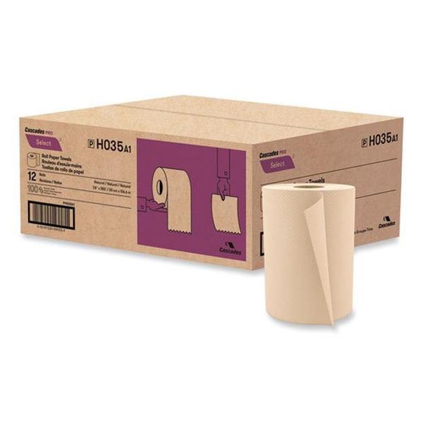 Picture of Cascades CSDH035 7.88 in. x 350 ft. 1-Ply Pro Select Hardwound Roll Towels&#44; Natural - Rolls of 12