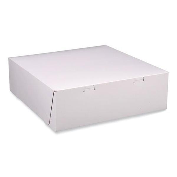 Picture of Sct SCH1585 12 x 12 x 4 in. Standard Paper Bakery Boxes&#44; White - Pack of 100