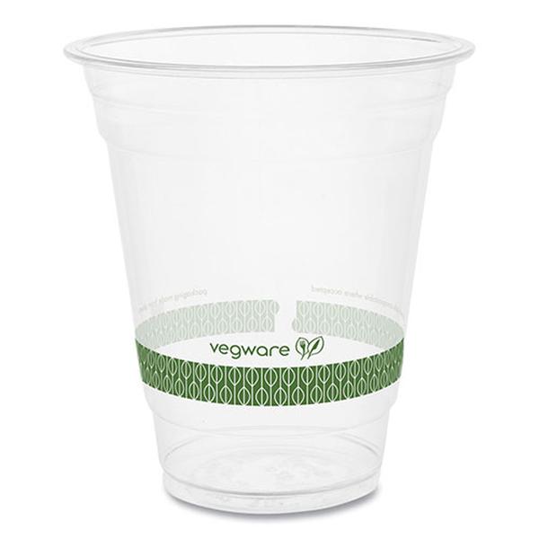 Picture of Vegware VEGR360YG 12 oz Series Cold Cup, Clear & Green - Pack of 1000