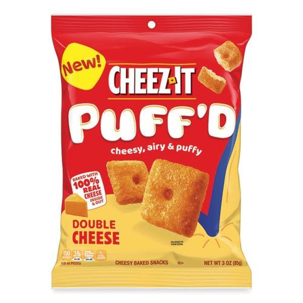 Picture of Cheez-it KEB00022 3 oz Double Cheese Puff-D Crackers - 6 Per Case
