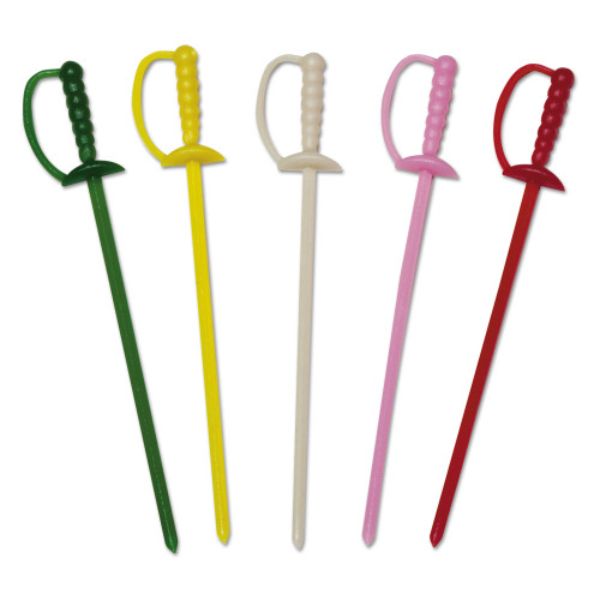 Picture of Amer Care Royal RPPRP147 3.25 in. Plastic Sword Picks&#44; Assorted Color