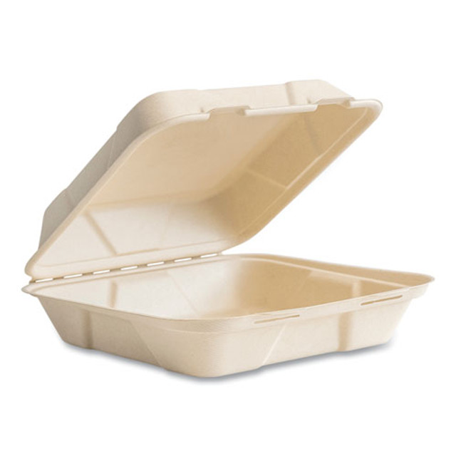 Picture of Vegware VEGB027N 10 in. Nourish Molded Fiber Takeout Container, Natural - Pack of 200