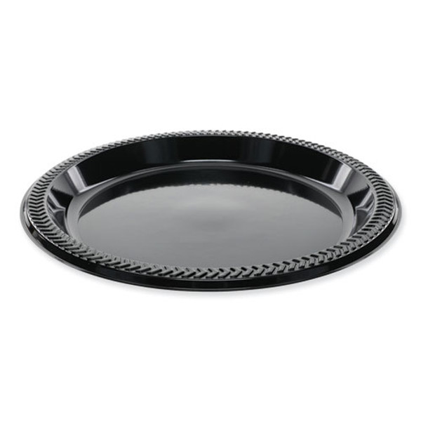 Picture of Pactive PCTYMI9E 8.9 in. Meadoware Impact Plastic Dinnerware Plate&#44; Black - Case of 400