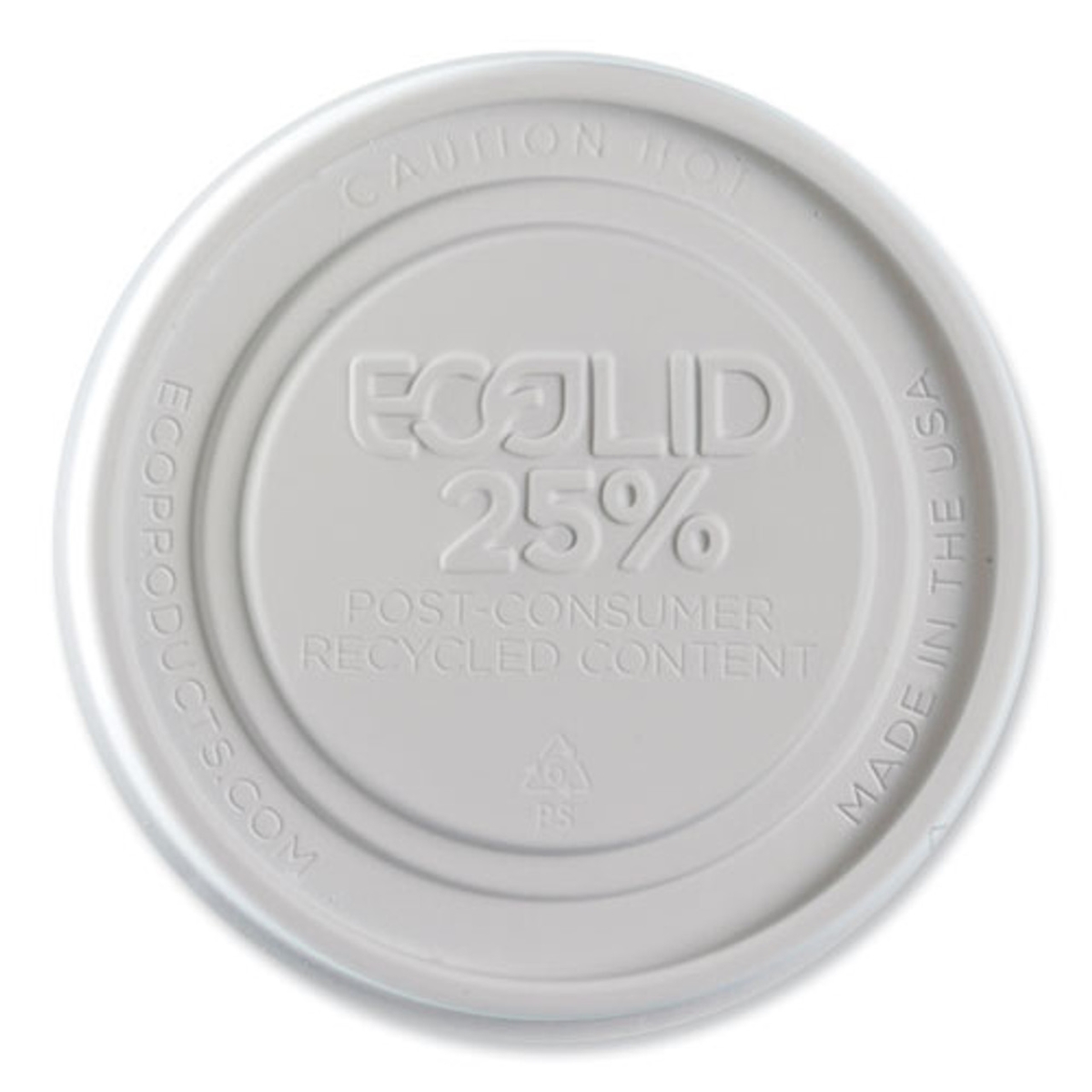 Picture of Eco-Lid ECOEPBRSCLIDL Fits 12 to 32 oz Plastic Recycled Food Container Lid&#44; White - Case of 500