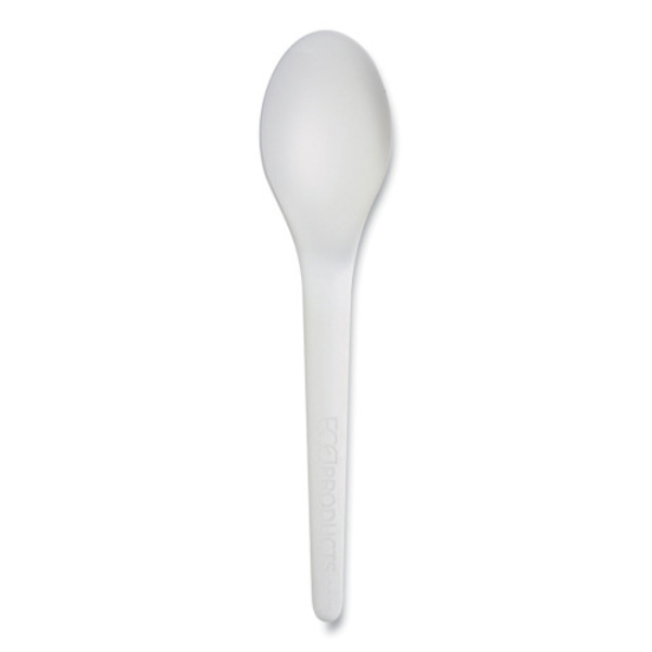 Picture of Eco-Products ECOEPS013W 6 in. Plantware Compostable Cutlery Spoon&#44; White
