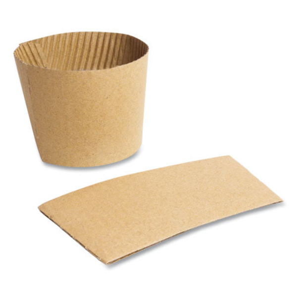 Picture of Vegware VEGQ2 Kraft Hot Cup Sleeves Fits for 89-Series&#44; Brown - Pack of 1000