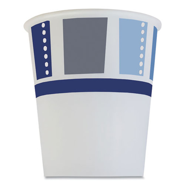 Picture of AJM Packaging AJMDC3MW012200A 3 oz Modernware Design Heavy Duty Cold Cups&#44; Blue & White - Pack of 200