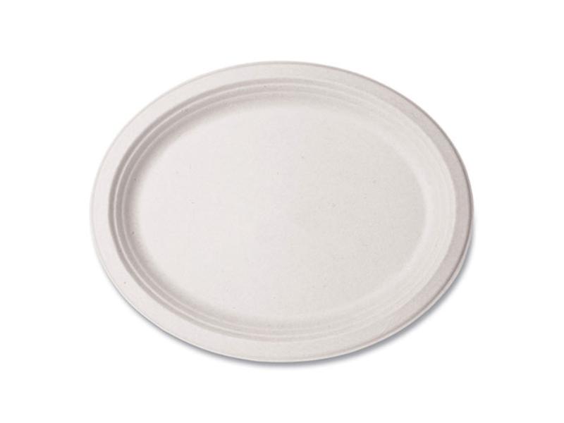 Picture of Vegware VEGWH710 7 x 10 in. Oval Tray&#44; White - 500 Count