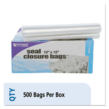 Picture of Stout STOZF008C 12 x 12 in. Seal Closure bag - Clear
