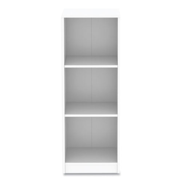 Picture of Alera ALEWS161248WT 15.75 x 11.42 x 44.33 in. Three-shelf Narrow-Footprint Bookcase with 3 Shelves&#44; White