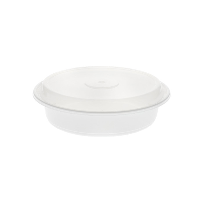 Picture of spring Versatainer PCTNC737 35 oz Round PP Container & Lid, White - 150 Count