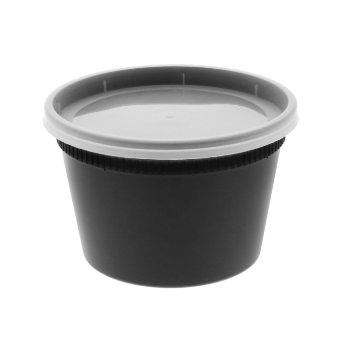 Picture of spring Delitainer PCTYSD2516B 16 oz PP Container & PE Lid, Black - 240 Count