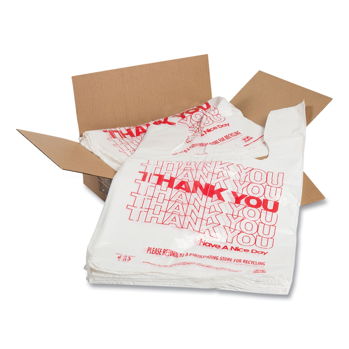 Picture of Royal Paper Products RPPRPTYB6V 11.5 x 20 x 20 in. Thank You Bags, Red & White - Case of 775