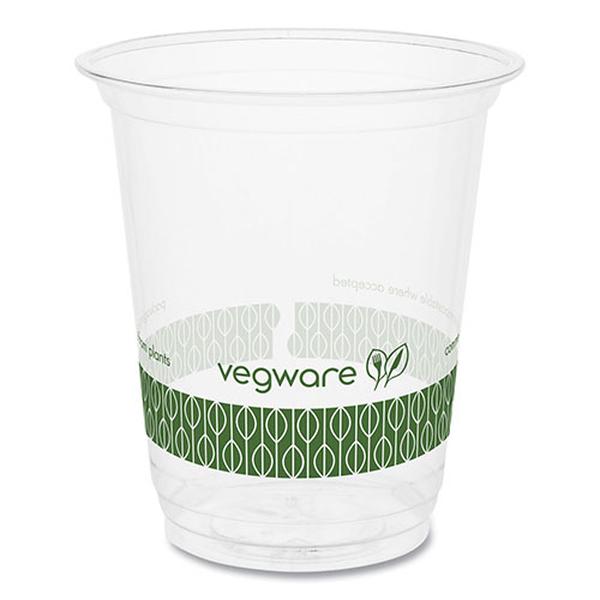 Picture of Vegware VEGR200G 7 oz 76-Series Cold Cup&#44; Clear & Green - Pack of 1000