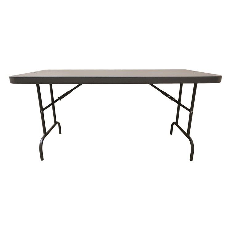 Picture of AbilityOne NSN7110901 60 in. Rectangular Folding Table&#44; Charcoal Gray