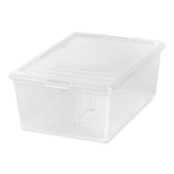 Picture of Iris USA IRS100119 10.6 x 16.1 x 5.9 in. Lift-Off Lid Storage Tote&#44; Clear