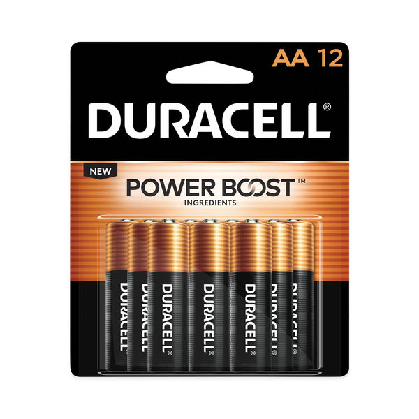 Picture of Duracell DURMN15RT12Z Power Boost CopperTop Alkaline AA Batteries - Pack of 12