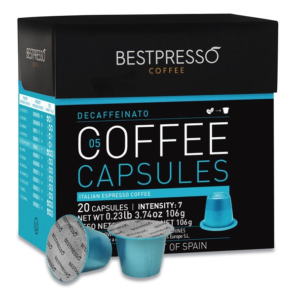 Picture of Bestpresso BPSBST10423 Nespresso Decaffeinato Blend Coffee - Box of 10
