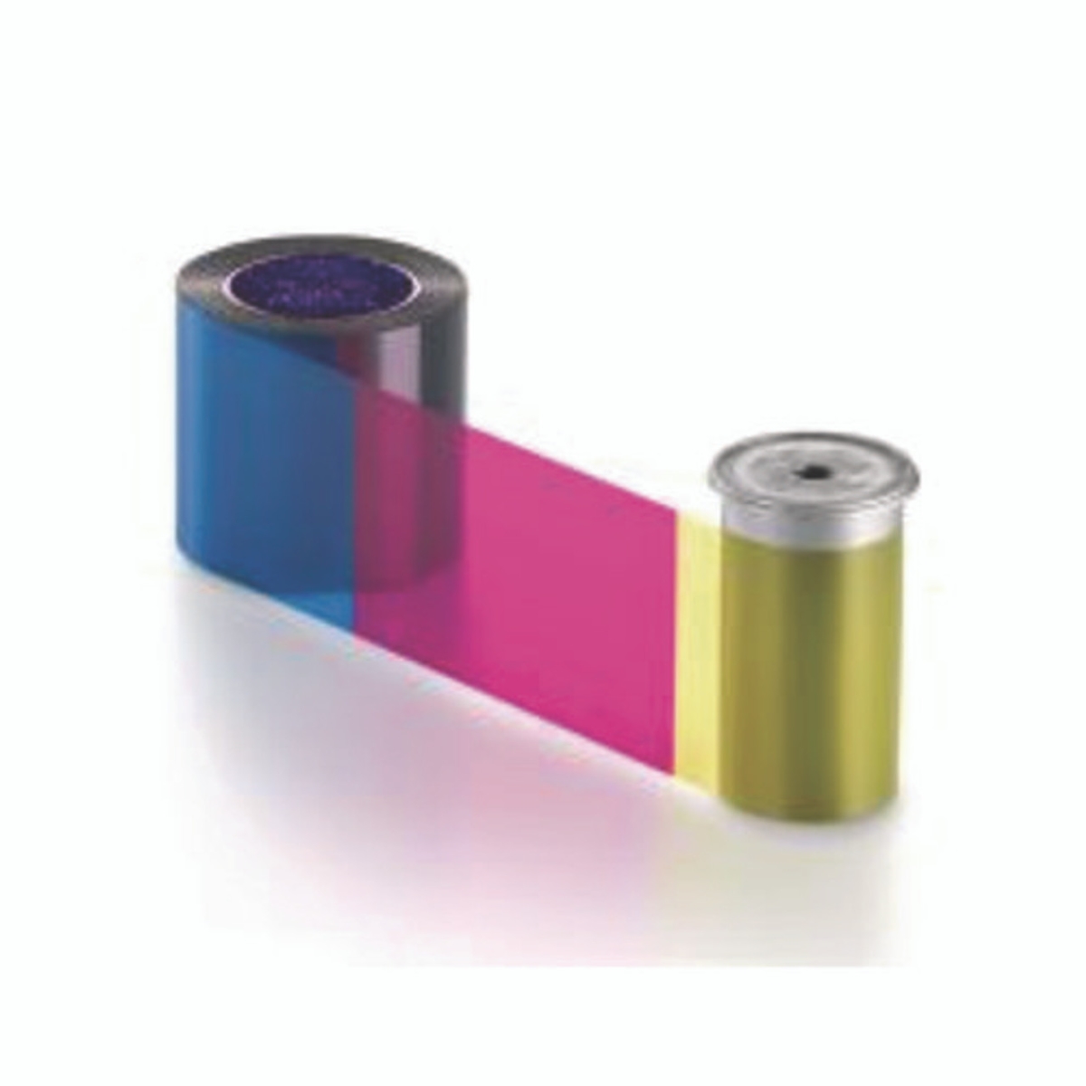 SRX525100005 YMCKT Full Color 2-Sided Ribbon Kit with Topcoat Protective Layer - Black, Cyan, Magenta & Yellow - 350 Cards