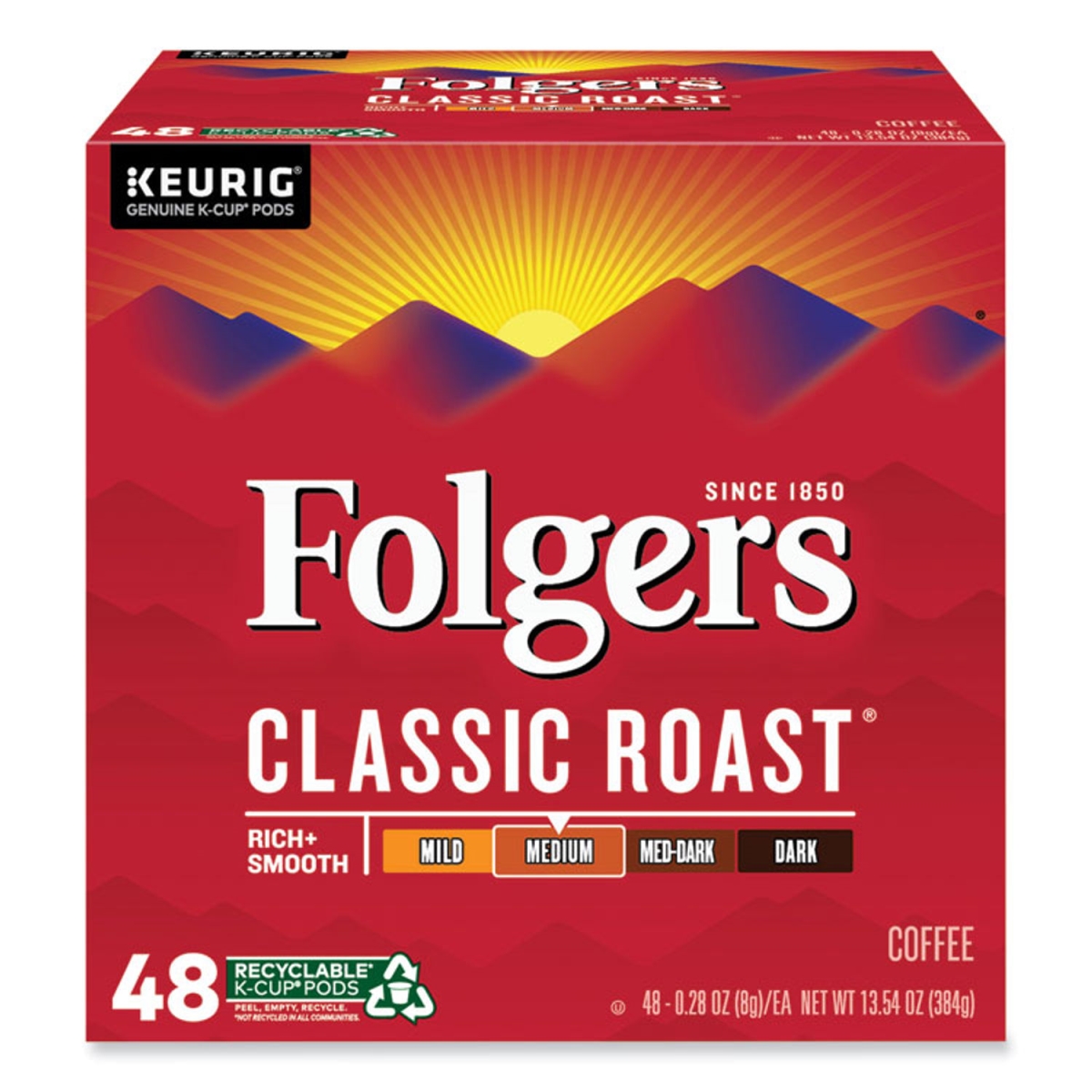 Picture of Folgers FOL5000363378 Gourmet Selections Classic Roast Coffee K-Cups