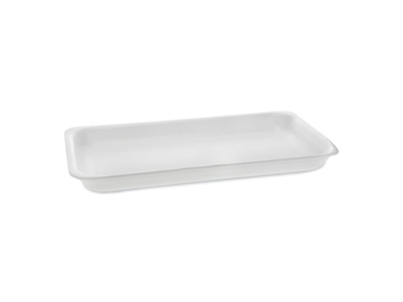 Picture of Pactiv Evergreen PCT51P125PZ Supermarket Tray - White Foam - Box of 200