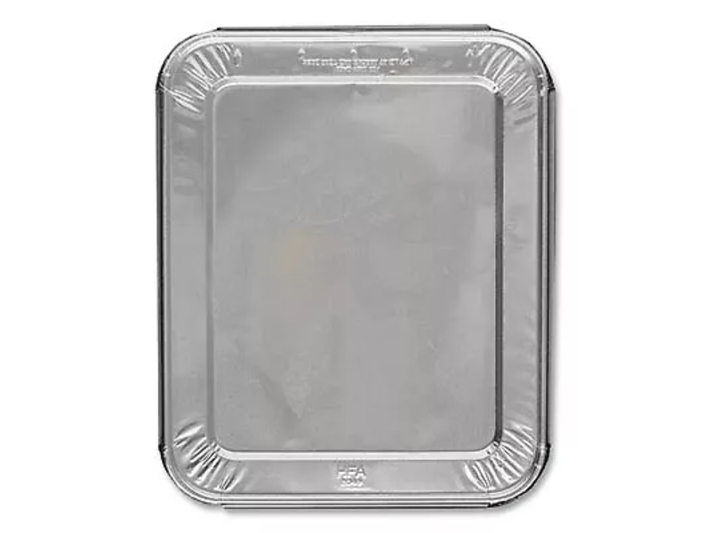 Picture of Handi Foil HFA204930100FC 11.16 x 0.62 x 12.75 in. Half Steam Table Pan Lids - Full Curl - Box of 100