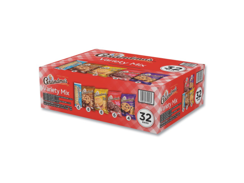 Picture of Frito-Lay LAY73977 3.25 oz Grandmas Cookies Variety Tray - Assorted Flavors - Box of 32