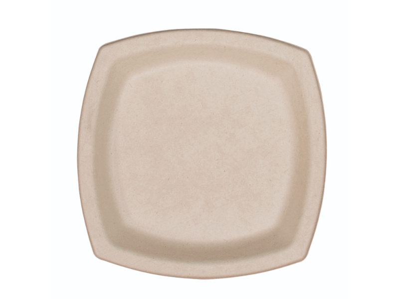 Picture of Dart DCC6PSC1PFPK 6.7 x 6.7 in. Compostable Fiber Dinnerware ProPlanet Seal Plate - Tan - Pack of 125