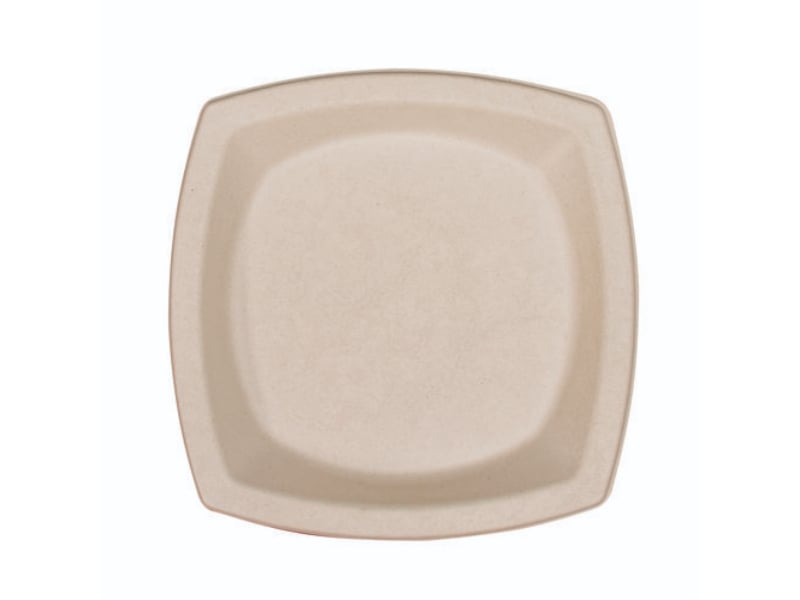 Picture of Dart DCC8PSC1PFPK 8.25 x 8.25 in. Compostable Fiber Dinnerware ProPlanet Seal Plate - Tan - Pack of 125