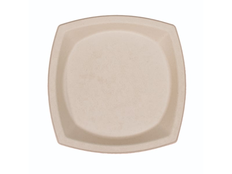 Picture of Dart DCC10PSC1PF 10 x 10 in. Compostable Fiber Dinnerware - ProPlanet Seal - Plate - Tan - Box of 500