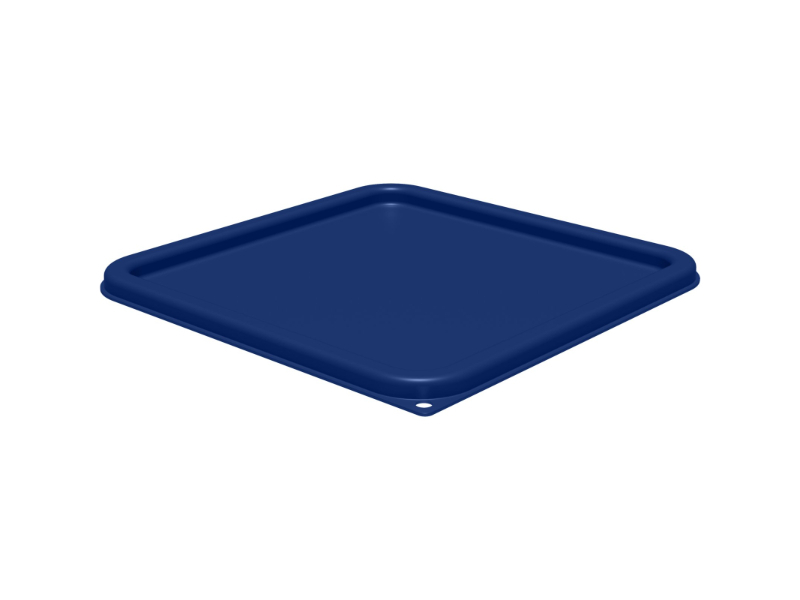 Picture of Carlisle FoodService Products CFS1197260 22 qt. Squares Food Storage Container Lid - Royal Blue