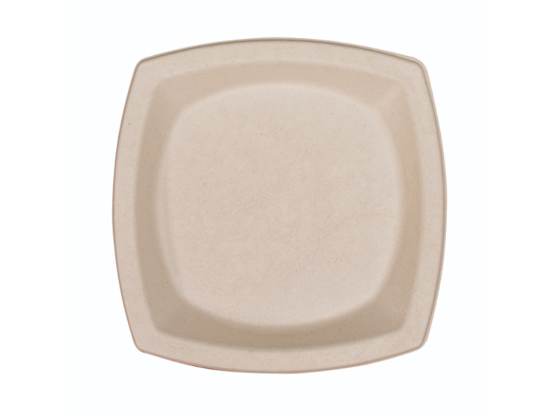 Picture of Dart DCC8PSC1PF 8.25 x 8.25 in. Compostable Fiber Dinnerware - ProPlanet Seal - Plate - Tan - Box of 500