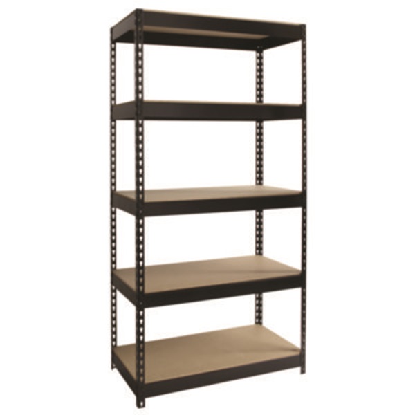 Picture of Alera ALESU721836P 36 x 18 x 72 in. Steel Shelving with Particleboard Shelves&#44; Five-Shelf&#44; Black
