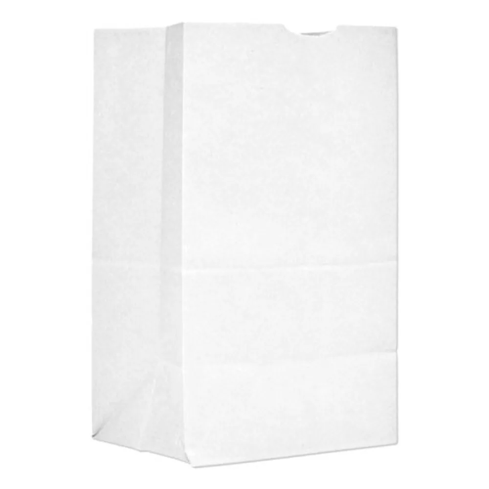 Picture of GEN BAGGW20S500 20 lbs Squat Grocery Paper Bags, White
