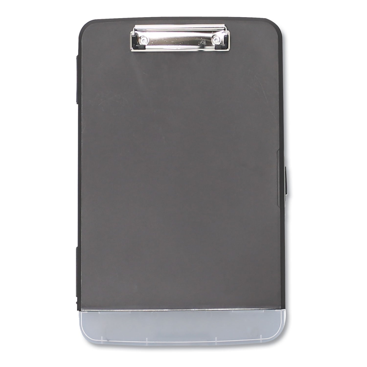 Storage Clipboard w/Pen Compartment, 1/2" Capacity, 8 1/2 x 11, Black