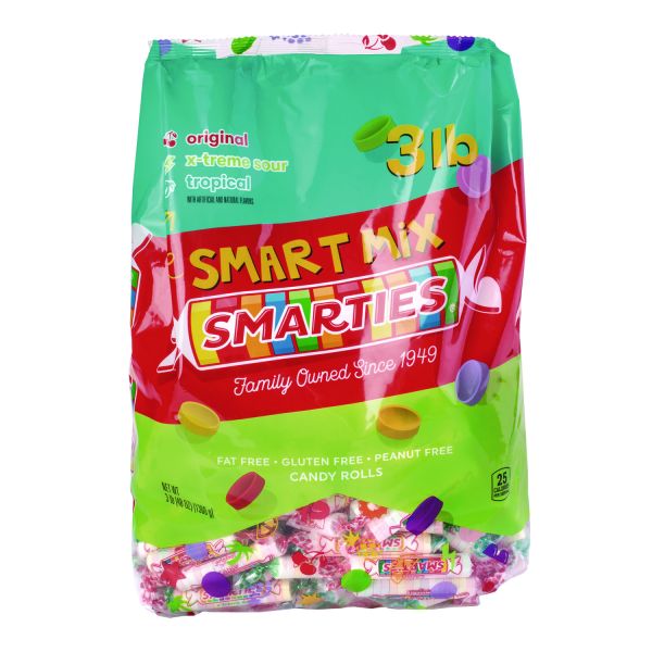 Picture of Nestle NESCDY00348 Nestle Smarties Original&#44; Tropical & X-Treme Sour Candy Rolls