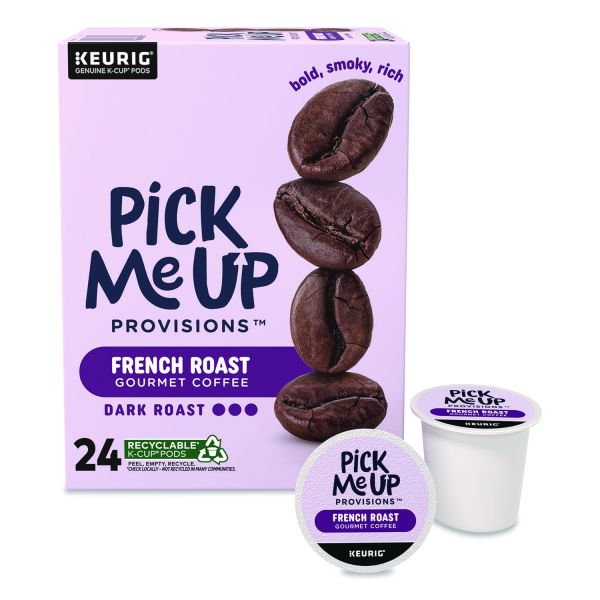 Picture of Pick Me Up Provisions PIE5000381026 French Roast Coffee K-Cups - 24 Count