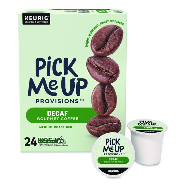 Picture of Pick Me Up Provisions PIE5000382575 Decaf Coffee K-Cups - 24 Count